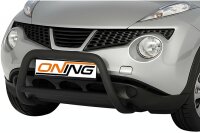 Frontbügel mit Querstreben für Nissan Juke 2010-2014 SCHWARZ 60mm Edelstahl Gutachten