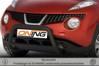 Frontbügel mit Querstreben für Nissan Juke 2010-2014 SCHWARZ 60mm Edelstahl Gutachten