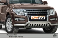 Frontbügel mit Unterfahrschutz für Mitsubishi Pajero V80 2015- 70mm breit