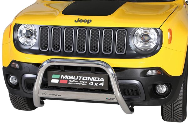 Frontbügel für Jeep Renegade Trailhawk ab 2014 63mm mit Gutachten Edelstahl