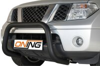 Frontbügel für Nissan Navara D40 2005-2010 SCHWARZ 70mm Frontschutzbügel Gutachten