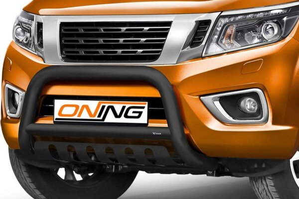 Frontbügel Unterfahrschutz für Nissan NP300 Navara 2015- SCHWARZ 70mm