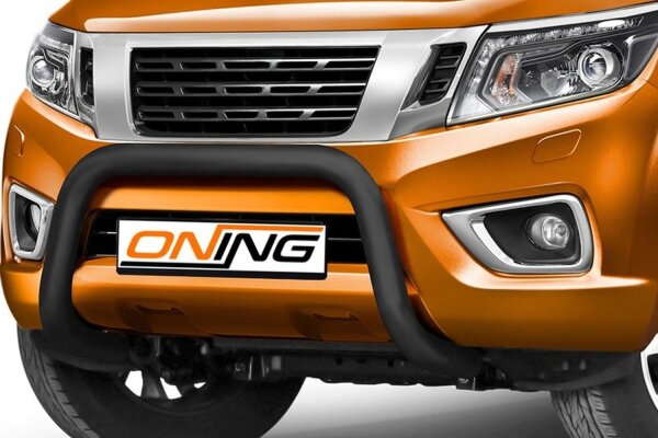 Frontbügel für Nissan NP300 Navara 2015- SCHWARZ 70mm Edelstahl Gutachten