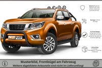 Frontbügel für Nissan NP300 Navara 2015- SCHWARZ 70mm Edelstahl Gutachten