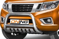 Frontbügel mit Unterfahrschutz für Nissan NP300 D23 Navara 2015- 70mm Gutachten