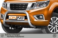 Frontbügel mit Querstreben für Nissan NP300 Navara 2015- 70mm Gutachten