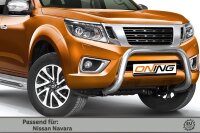 Frontbügel für Nissan NP300 Navara 2015- 70mm Frontschutzbügel Gutachten