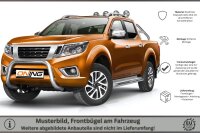 Frontbügel für Nissan NP300 Navara 2015- 70mm Frontschutzbügel Gutachten