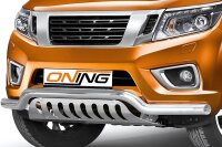 Frontbügel mit Unterfahrschutz für Nissan NP300 Navara 2015- 70mm breit
