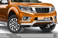 Frontbügel für Nissan NP300 Navara 2015- 70mm breit Gutachten