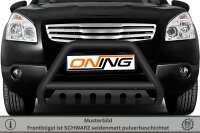 Frontbügel mit Unterfahrschutz für Nissan Qashqai 2007-2010 SCHWARZ 60mm
