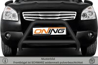 Frontbügel mit Querstreben für Nissan Qashqai 2007-2010 SCHWARZ 60mm Gutachten