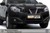 Frontbügel mit Querstreben für Nissan Qashqai 2007-2010 SCHWARZ 60mm Gutachten