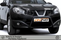 Frontbügel für Nissan Qashqai 2007-2010 SCHWARZ 60mm Frontschutzbügel Gutachten