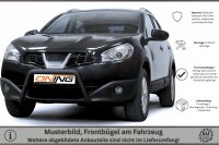 Frontbügel für Nissan Qashqai 2007-2010 SCHWARZ 60mm Frontschutzbügel Gutachten