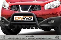 Frontbügel mit Unterfahrschutz für Nissan Qashqai 2010-2013 SCHWARZ 60mm Gutachten