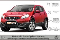 Frontbügel mit Unterfahrschutz für Nissan Qashqai 2010-2013 SCHWARZ 60mm Gutachten