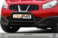 Frontbügel mit Querstreben für Nissan Qashqai 2010-2013 SCHWARZ 60mm Gutachten