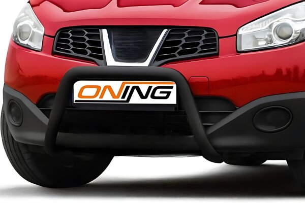 Frontbügel für Nissan Qashqai 2010-2013 SCHWARZ 60mm Frontschutzbügel Gutachten