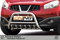 Frontbügel mit Unterbodenschutz für Nissan Qashqai 2010-2013 60mm Gutachten