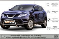Frontbügel mit Querstreben für Nissan Qashqai 2013-2017 60mm Frontschutzbügel Gutachten