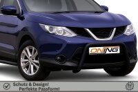 Frontbügel für Nissan Qashqai 2013-2017 SCHWARZ 60mm Frontschutzbügel