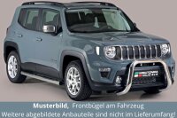 Frontbügel für Jeep Renegade ab 2018 76mm mit Gutachten Edelstahl