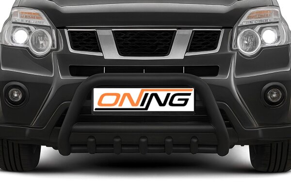 Frontbügel mit Unterbodenschutz für Nissan X-Trail T31 2010-2014 SCHWARZ 70mm Gutachten