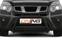 Frontbügel mit Unterbodenschutz für Nissan X-Trail T31 2010-2014 SCHWARZ 70mm Gutachten