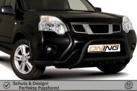 Frontbügel mit Unterbodenschutz für Nissan X-Trail T31 2010-2014 SCHWARZ 70mm Gutachten