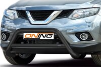 Frontbügel mit Querstreben für Nissan X-Trail T32 2014-2017 SCHWARZ 70mm Gutachten