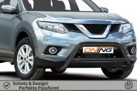 Frontbügel mit Querstreben für Nissan X-Trail T32 2014-2017 SCHWARZ 70mm Gutachten