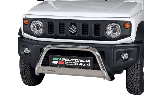 Frontbügel für Suzuki Jimny GJ HJ ab 2018 Ø63mm Edelstahl mit Gutachten