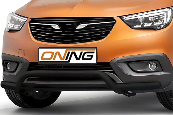 Frontbügel für Opel Crossland X 2017-2020 SCHWARZ 60mm breit Frontschutzbügel Gutachten