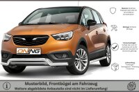 Frontbügel für Opel Crossland X 2017-2020 60mm breit Frontschutzbügel Gutachten