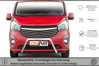 Frontbügel für Opel Vivaro B 2014-2019 60mm Frontschutzbügel Gutachten