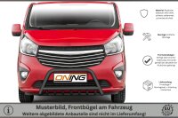 Frontbügel mit Unterbodenschutz für Opel Vivaro B 2014-2019 SCHWARZ 60mm Gutachten