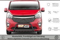 Frontbügel mit Unterfahrschutz für Opel Vivaro B 2014-2019 SCHWARZ 60mm Gutachten