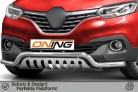Frontbügel mit Unterbodenschutz für Renault Kadjar 2016-2018 60mm breit Gutachten