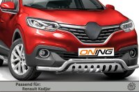 Frontbügel mit Unterbodenschutz für Renault Kadjar 2016-2018 60mm breit Gutachten