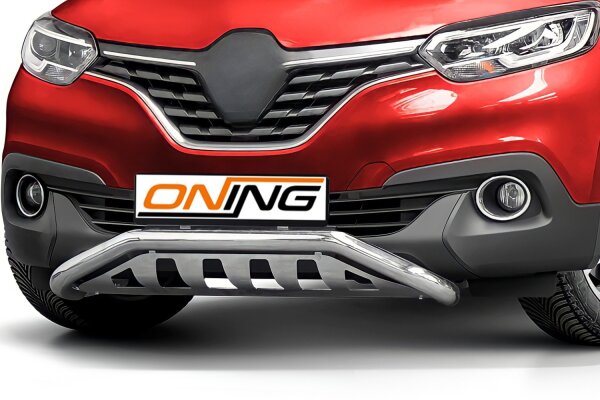 Frontbügel schmaler Frontbügel mit Unterfahrschutz für Renault Kadjar 2016-2018 60mm