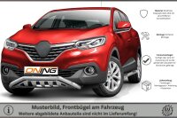 Frontbügel schmaler Frontbügel mit Unterfahrschutz für Renault Kadjar 2016-2018 60mm