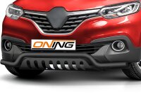 Frontbügel mit Unterbodenschutz für Renault Kadjar 2016-2018 SCHWARZ 60mm breit Gutachten