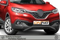 Frontbügel schmaler Frontbügel für Renault Kadjar 2016-2018 SCHWARZ 60mm Gutachten