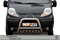 Frontbügel mit Unterfahrschutz für Renault Trafic II 2001-2014 70mm Gutachten