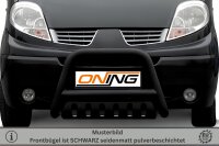 Frontbügel mit Unterfahrschutz für Renault Trafic II 2001-2014 SCHWARZ 70mm Gutachten