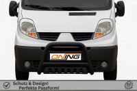 Frontbügel mit Unterfahrschutz für Renault Trafic II 2001-2014 SCHWARZ 70mm Gutachten