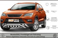 Frontbügel schmaler mit Unterfahrschutz für Seat Ateca 2016-2020 60mm Edelstahl Gutachten