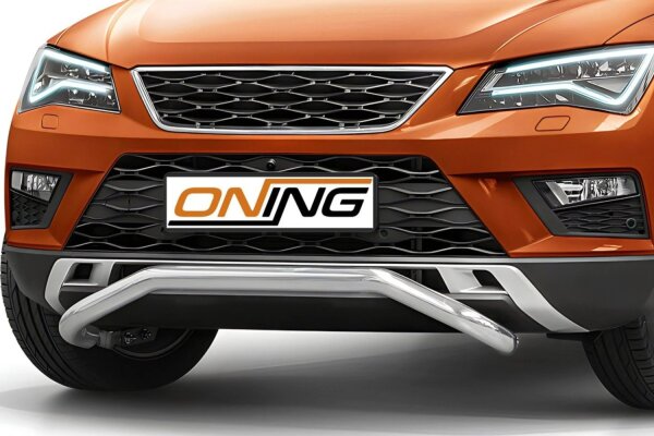 Frontbügel schmaler Frontschutzbügel für Seat Ateca 2016-2020 60mm Edelstahl Gutachten