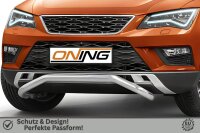 Frontbügel schmaler Frontschutzbügel für Seat Ateca 2016-2020 60mm Edelstahl Gutachten